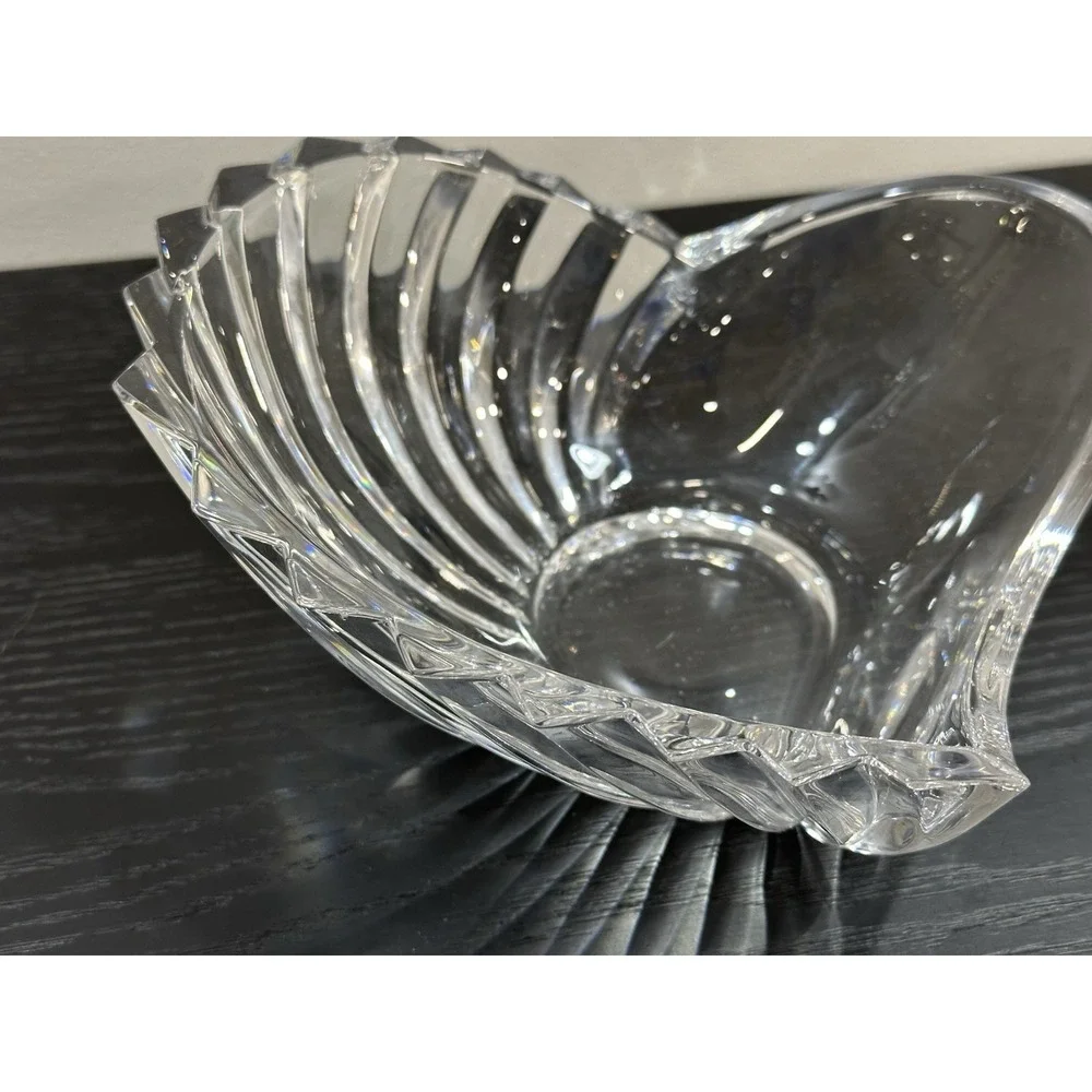Gorham Crystal Heart Dish 8